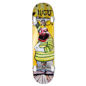 Heritage 101 Natas Sock Puppet Ht 8.25" Complete Skateboard - Yellow