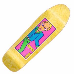 New Deal Skateboards Templeton Man 9.625" Skateboard Deck  - Yellow New Deal Skateboards Templeton Man 9.625" Skateboard Deck  - Yellow