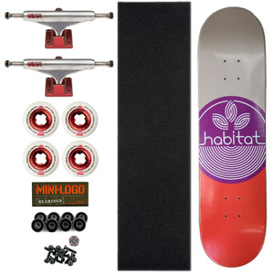 Habitat X Independent Trucks X Ricta Clouds Wheels 8" Hybrid Complete Skateboard Habitat X Independent Trucks X Ricta Clouds Wheels 8" Hybrid Complete Skateboard