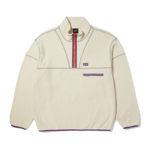 HUF Worldwide Elysian Quarter Zip Fleece - Bone HUF Worldwide Elysian Quarter Zip Fleece - Bone