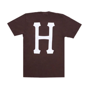 HUF Worldwide Classic H T-Shirt - Chocolate HUF Worldwide Classic H T-Shirt - Chocolate