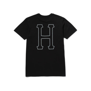 Huf Worldwide Set H T-Shirt - Black Huf Worldwide Set H T-Shirt - Black