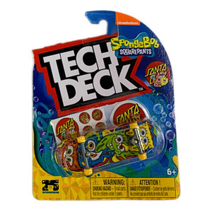 Tech Deck Santa Cruz X Spongebob Squarepants Fingerboard Skateboard - Melt Tech Deck Santa Cruz X Spongebob Squarepants Fingerboard Skateboard - Melt