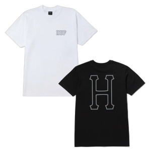 Huf Worldwide Classic H T-Shirt Double Pack - Black/White Huf Worldwide Classic H T-Shirt Double Pack - Black/White