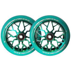 Blunt Envy 120mm Prodigy X Stunt Scooter Wheels - Pair - Teal Blue Blunt Envy 120mm Prodigy X Stunt Scooter Wheels - Pair - Teal Blue
