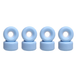 Rookie Bubblegum 82a 58mm Quad Roller Skate Wheels - Set Of 8 - Indoor/Outdoor - Pale Blue