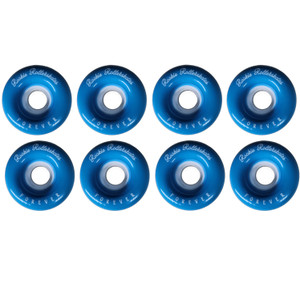 Rookie Forever 82a 58mm Quad Roller Skate Wheels - Set Of 8 - Indoor/Outdoor - Blue