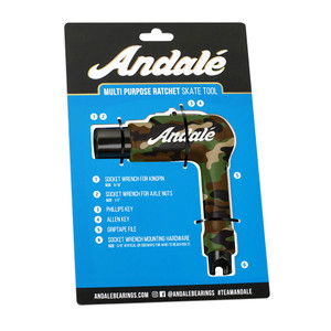 Andale Multi Purpose Ratchet Skate Tool - Camo Andale Multi Purpose Ratchet Skate Tool - Camo