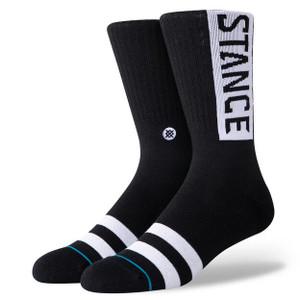 Stance Og Logo Loosies Crew Socks - Black
