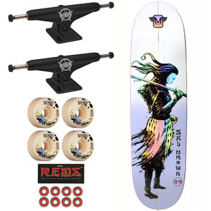 Monarch Sky Samurai 8.5" Complete Skateboard - Independent Bones Reds Monarch Sky Samurai 8.5" Complete Skateboard - Independent Bones Reds