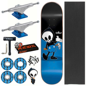 Blind Reaper Character 8" Complete Skateboard - Bones Reds - Blue Blind Reaper Character 8" Complete Skateboard - Bones Reds - Blue