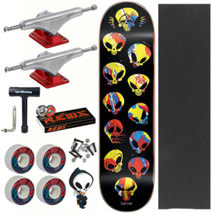 Blind Cascading Reaper 8.25" Complete Skateboard - Bones Reds - Black/Multi Blind Cascading Reaper 8.25" Complete Skateboard - Bones Reds - Black/Multi