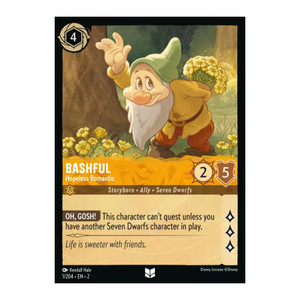 Disney Lorcana - Bashful - Hopeless Romantic (FOIL) : 001/204 : RISE OF THE FLOODBORN - Single Card