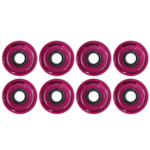 Rookie Passion 58mm 82a Quad Roller Skate Wheels - 8 Wheels - Purple