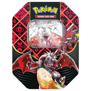 Pokemon TCG - Paldean Fates Tins - 4 Boosters - Charizard Pokemon TCG - Paldean Fates Tins - 4 Boosters - Charizard