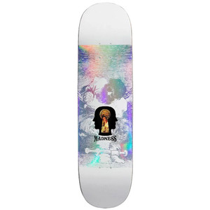Madness Distortion R7 Holographic 8.375" Skateboard Deck - White