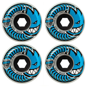 Spitfire Soft Skateboard Wheels Conical Full 80HD Clear/Blue 58mm Spitfire Soft Skateboard Wheels Conical Full 80HD Clear/Blue 58mm
