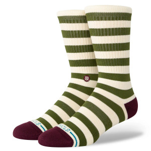 Stance Breton Crew Socks - Green Stance Breton Crew Socks - Green