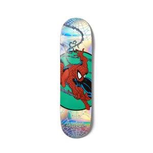 HUF x Marvel Spider-Man Issue 300 Skateboard Deck - Silver/Red HUF x Marvel Spider-Man Issue 300 Skateboard Deck - Silver/Red