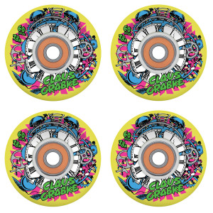 Santa Cruz Slime Balls Claus Grabke OG 60mm 78a Light Up Skateboard Wheels - Yellow Santa Cruz Slime Balls Claus Grabke OG 60mm 78a Light Up Skateboard Wheels - Yellow