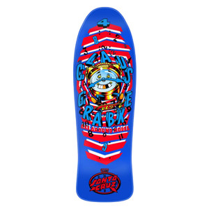 Santa Cruz Reissue Grabke All Around Skateboard Deck Blue/Red 9.89"