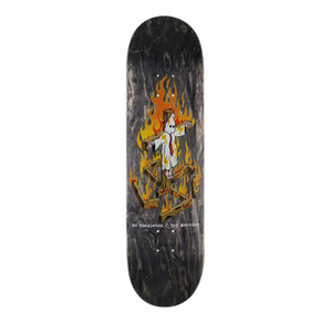 Toy Machine 8.25" Templeton Charred Cross Skateboard Deck - Black