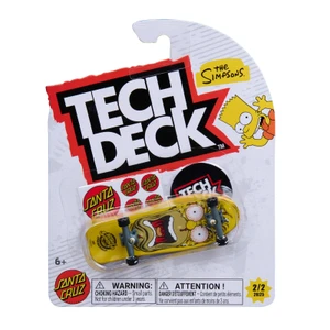 Tech Deck x Santa Cruz The Simpsons Homer Fingerboard Skateboard - Yellow