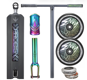 Blunt Prodigy X PX Custom Street Stunt Scooter - Tall Teenagers/Adults - Black/Silver