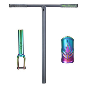 Blunt T-Bar SCS SOB Forks and SCS Clamp Combo - Tall Teenagers/Adults - Black/Oil Slick