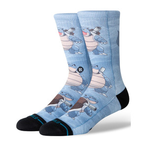 Stance x Pokemon Blastoise Crew Socks - Blue