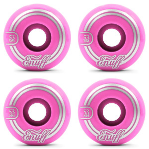 Enuff Refresher II 53mm Skateboard Wheels - Pink