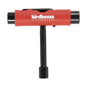 Birdhouse Skateboard Metal All In One Multi Function T Tool - Red