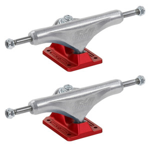 Enuff Decade 149 Skateboard Trucks 8.25" - 8.6" - Silver/Red