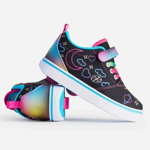 Heelys Pro 20 Prints X2 Skate Shoes - Black/Hot Pink/Multi - UK 2