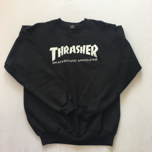 Thrasher Crew Skate Mag Logo - Black Thrasher Crew Skate Mag Logo - Black