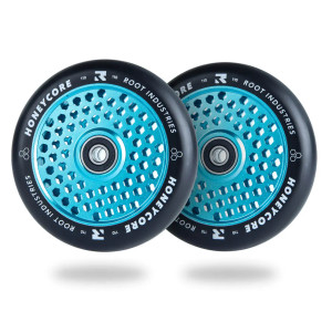Root Industries 110mm Honey Core Wheels - Pair - Black / Blue