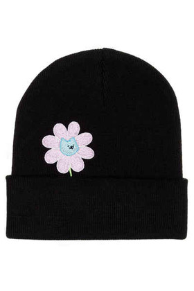 Leon Karssen Bloem Beanie Hat - Black