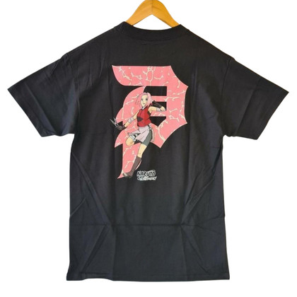 Primitive Skateboards X Naruto - Sakura Dirty P Tee - Black