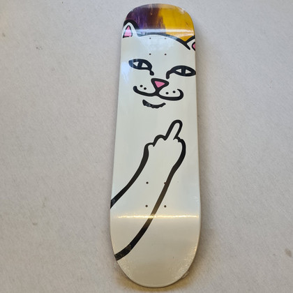 Ripndip Nermal Skateboard Deck - Purple Yellow