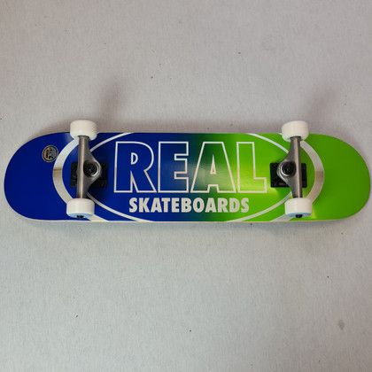 REAL Skateboards 7.75" Oval Complete Board - Blue/Green