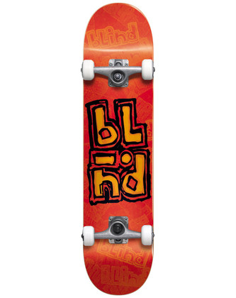 Blind OG Stacked Stamp 8" Complete Skateboard - Red