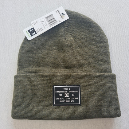 DC Skateboards Label Beanie Hat - Olive