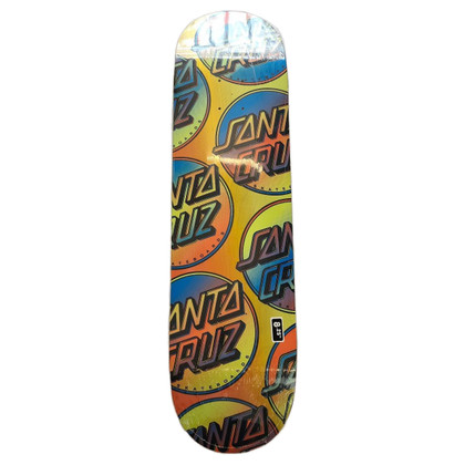 Santa Cruz Contra Allover Print Skateboard Deck 8.25 Inch - Multi Color