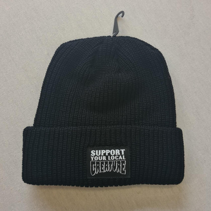 Creature Support Your Local Beanie Hat - Black