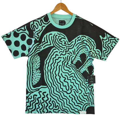 Diamond Supply Co x Keith Haring Mickey Mouse Craziest Adventure Tee - Mint Green