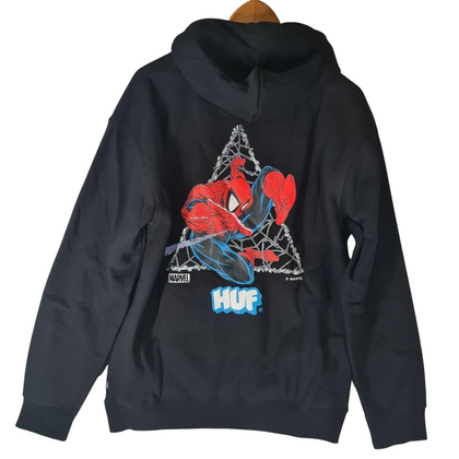 HUF x Spider Man THWIP Triangle Hood - Black