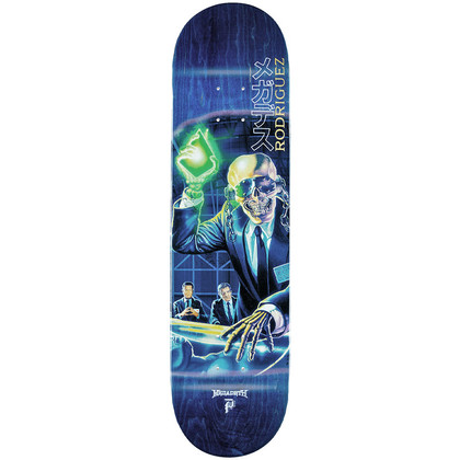 Primitive X Megadeth Rodriguez Rest in Peace Skateboard Deck 8" - Blue