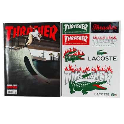 Thrasher Magazine November 2022 + Lacoste Sticker Sheet