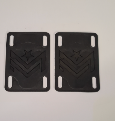 Mini Logo Riser Pads - 1/8 of an inch - Black