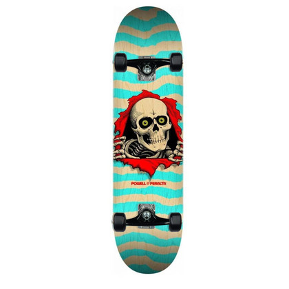 Powell Peralta Ripper 8" Complete Skateboard - Teal